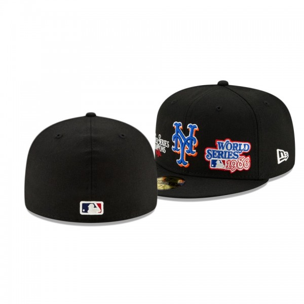 New York Mets 1986 World Series Champions Black 59FIFTY Hat
