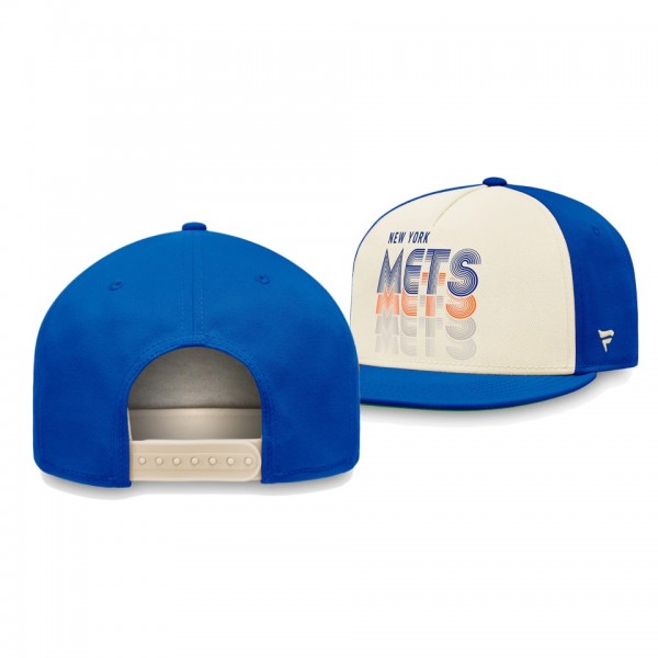 New York Mets True Classic Cream Royal Gradient Snapback Hat