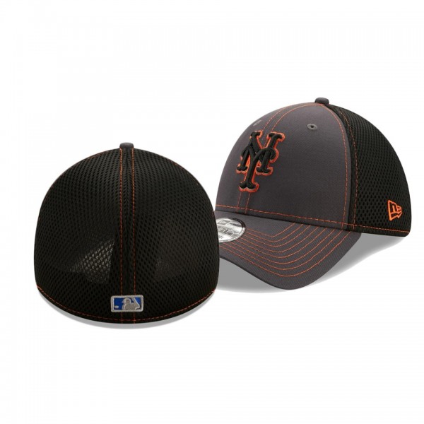 New York Mets Team Neo Graphite 39THIRTY Flex Hat