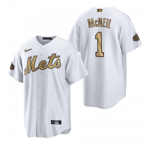 Jeff McNeil Mets White 2022 MLB All-Star Game Replica Jersey