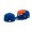 Men's New York Mets Color Split Orange Blue 59FIFTY Fitted Hat