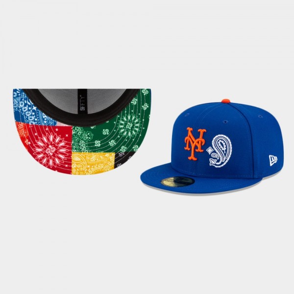 New York Mets Patchwork Undervisor 59FIFTY Fitted Hat