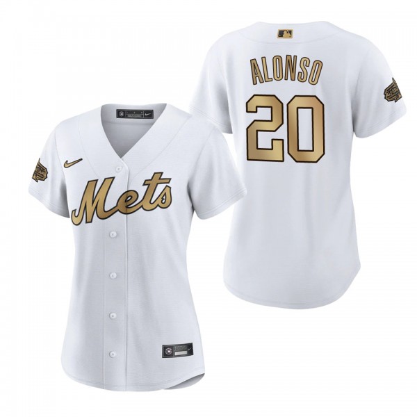Women's Pete Alonso Mets White 2022 MLB All-Star Game Replica Jersey