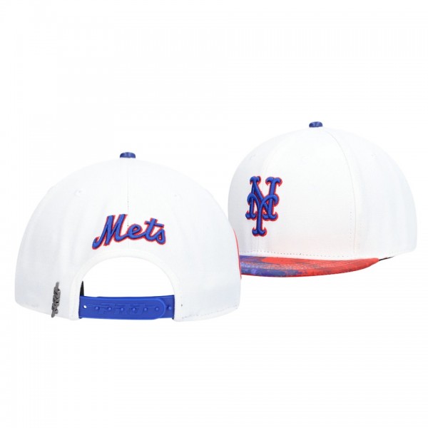 Men's Mets Dip-Dye White Pro Standard Snapback Hat