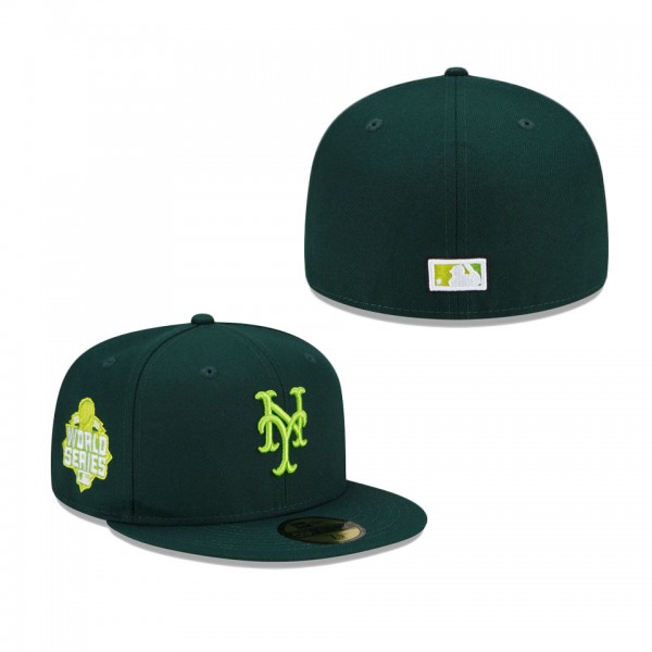 Mets 2015 World Series Color Fam Lime Undervisor Cap Green