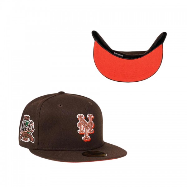 New York Mets 40Th Anniversary Copper Coffee Edition Fitted Hat