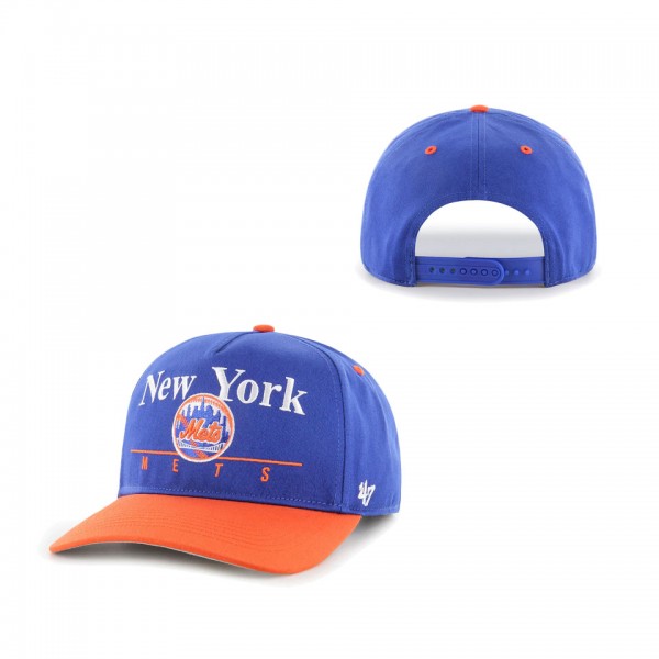 New York Mets '47 Retro Super Hitch Snapback Hat Royal Orange