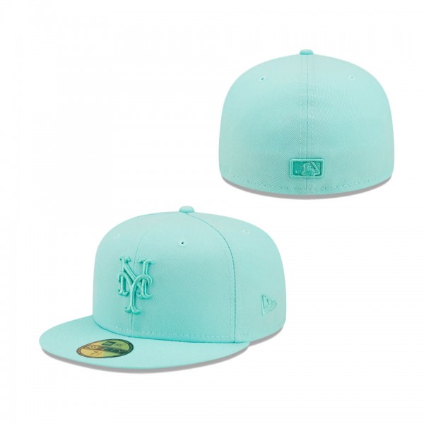 New York Mets New Era Icon Color Pack 59FIFTY Fitted Hat Turquoise