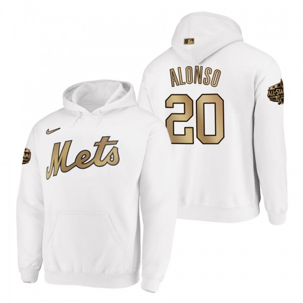 Pete Alonso Mets 2022 MLB All-Star Game White Hoodie