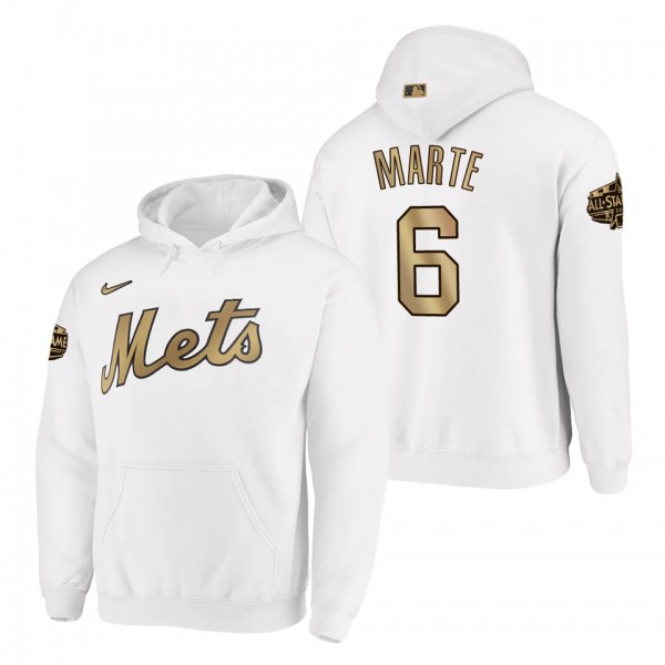 Starling Marte Mets 2022 MLB All-Star Game White Hoodie