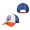 Youth New York Mets Royal Orange White Fresh 9FORTY Trucker Snapback Hat