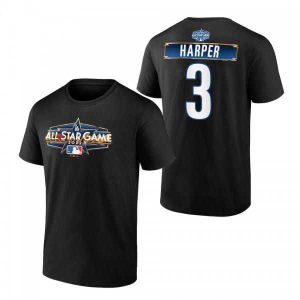 Bryce Harper Phillies 2022 MLB All-Star Game Black T-Shirt