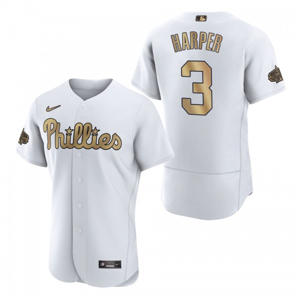 Bryce Harper Phillies 2022 MLB All-Star Game Authentic White Jersey