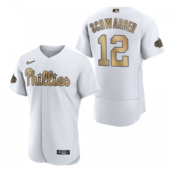 Kyle Schwarber Phillies 2022 MLB All-Star Game Authentic White Jersey