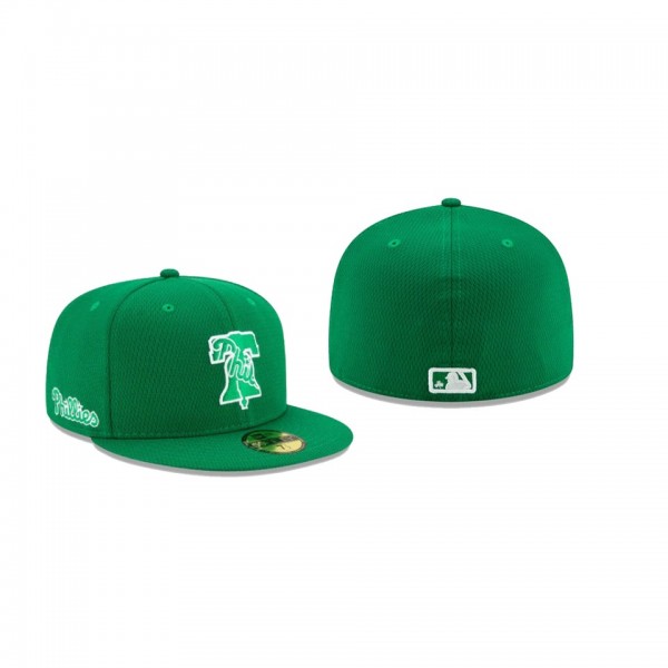 Men's Philadelphia Phillies 2021 St. Patrick's Day Green 59FIFTY Fitted Hat