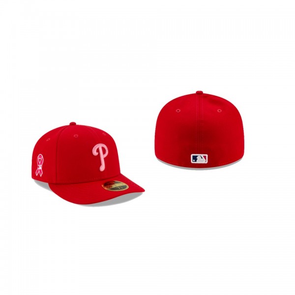 Men's Philadelphia Phillies 2021 Mothers Day Red On-Field Low Profile 59FIFTY Fitted Hat