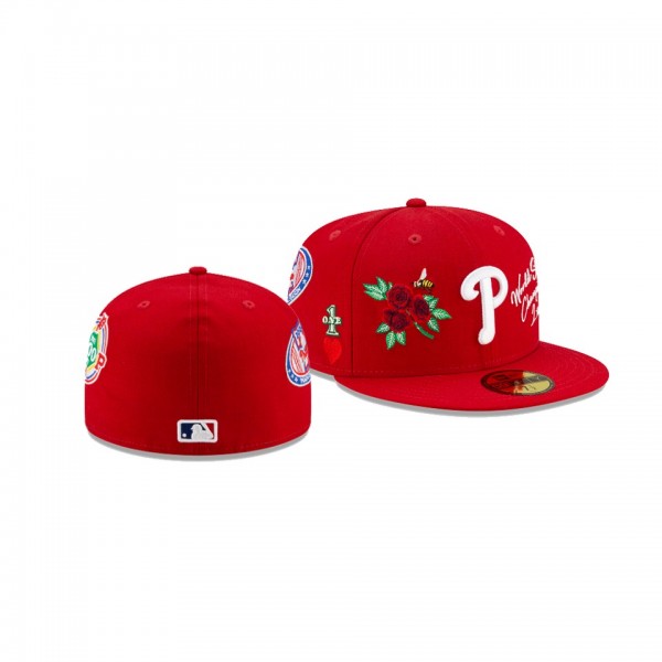 Men's Philadelphia Phillies Icon Red 59FIFTY Fitted Hat