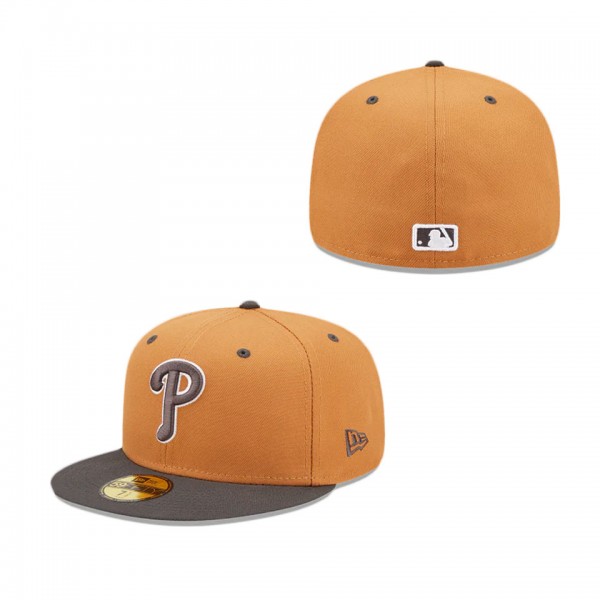 Philadelphia Phillies Color Pack Tan 59FIFTY Fitted Hat