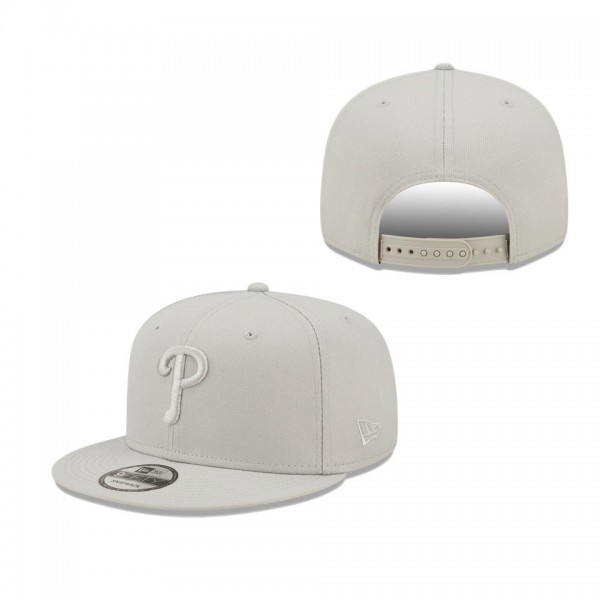 Men's Philadelphia Phillies New Era Gray Spring Color Pack 9FIFTY Snapback Hat