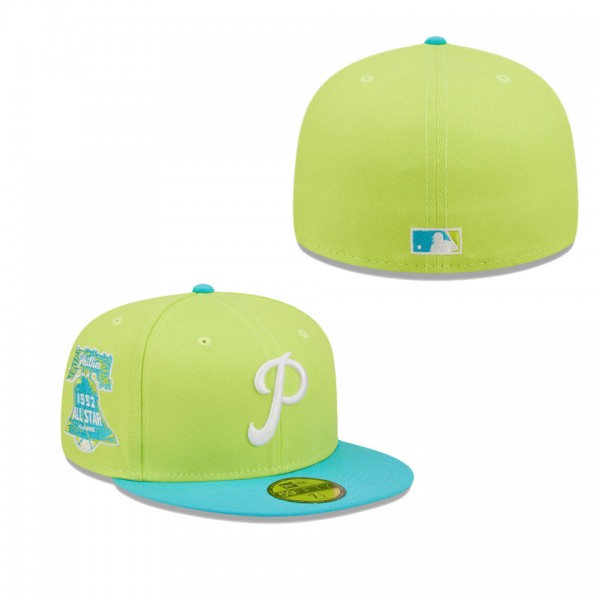Philadelphia Phillies Green 1952 MLB All-Star Game Cyber Vice 59FIFTY Fitted Hat