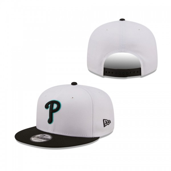 Philadelphia Phillies New Era Spring Two-Tone 9FIFTY Snapback Hat White Black