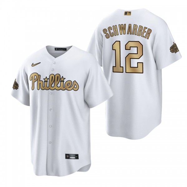Kyle Schwarber Phillies White 2022 MLB All-Star Game Replica Jersey