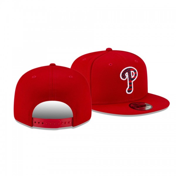 Men's Phillies 2021 Independence Day Red 9FIFTY 4th Of July Hat