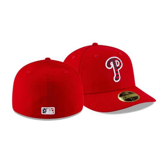 Philadelphia Phillies 2021 Independence Day Red Low Profile 59FIFTY 4th Of July Hat