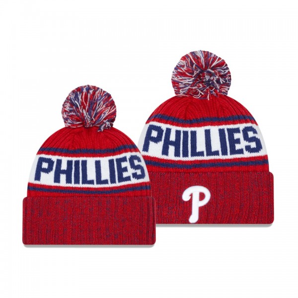 Philadelphia Phillies Marl Red Cuffed Knit Hat