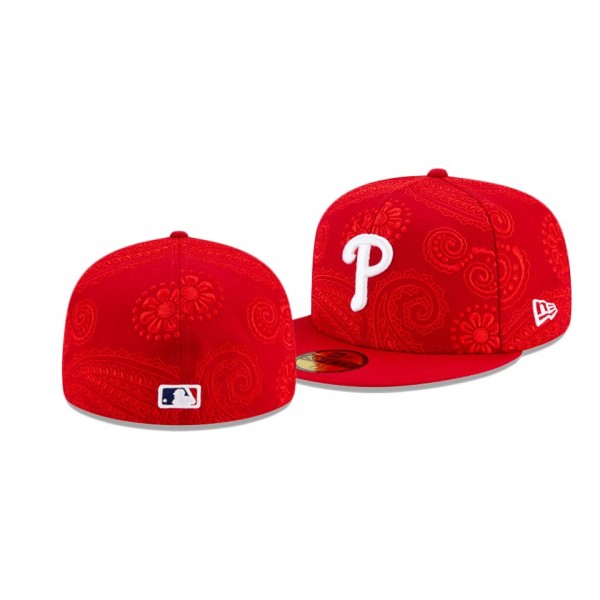Men's Phillies Swirl Red 59FIFTY Fitted Hat