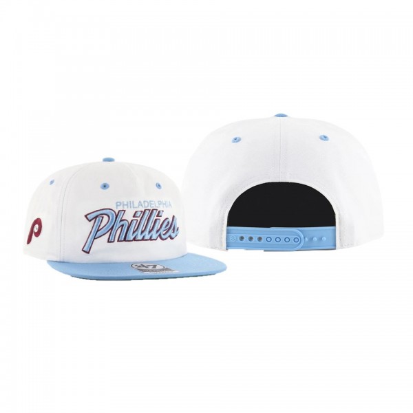 Men's Philadelphia Phillies Cooperstown Crosstown White Captain Rf Hat