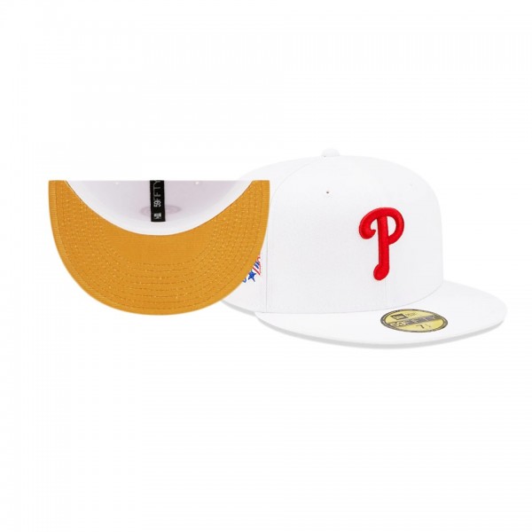 Philadelphia Phillies Undervisor White 1996 MLB All-Star Game Patch 59FIFTY Hat