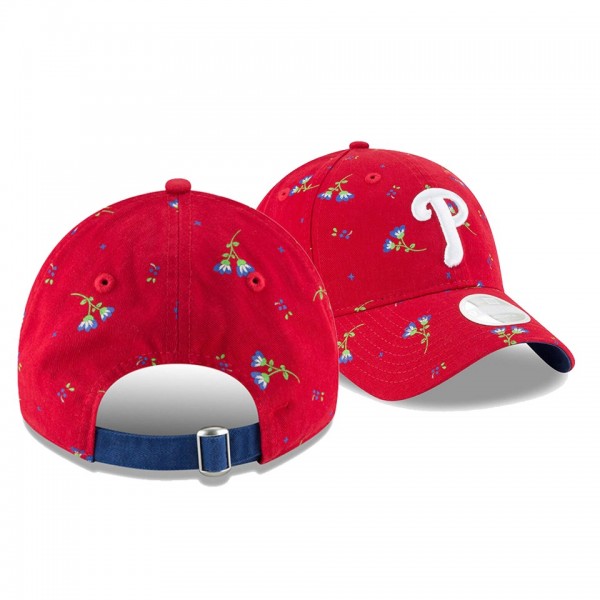 Women's Phillies Blossom Red 9TWENTY Adjustable New Era Hat