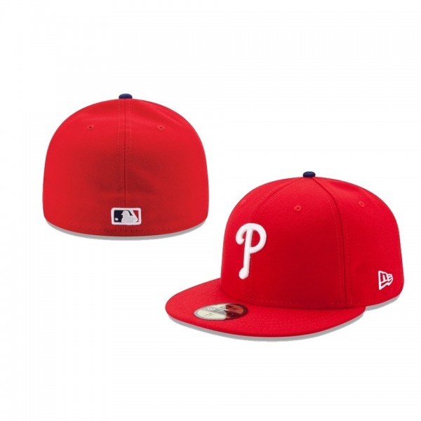 Youth Philadelphia Phillies Authentic Collection Red 59FIFTY Fitted Hat
