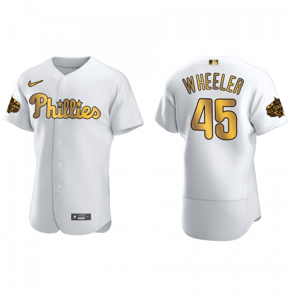 Zack Wheeler Philadelphia Phillies White Gold MLB All-Star Game Jersey