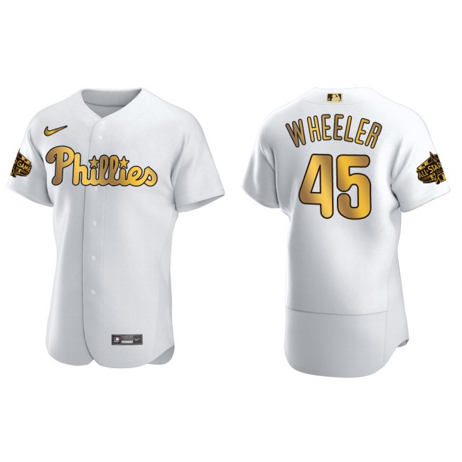 Zack Wheeler Philadelphia Phillies White Gold MLB All-Star Game Jersey