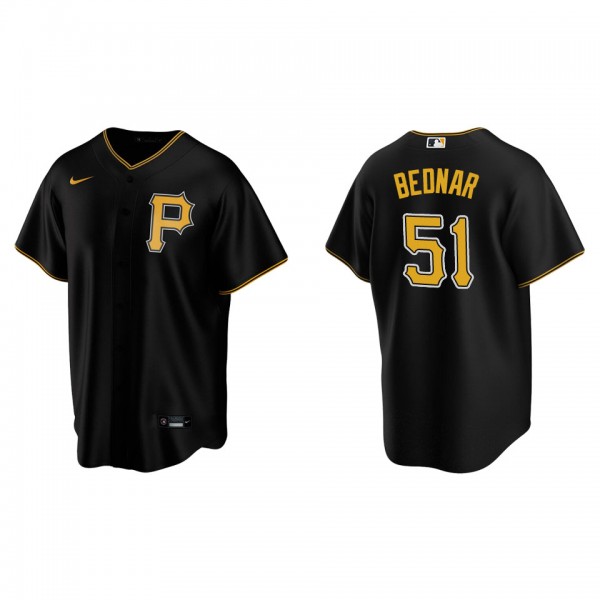 David Bednar Pittsburgh Pirates Black Alternate Replica Jersey