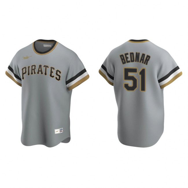 David Bednar Pittsburgh Pirates Gray Road Cooperstown Collection Jersey