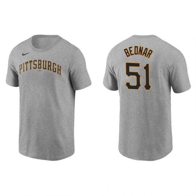 David Bednar Pittsburgh Pirates Josh Bell Gray T-Shirt