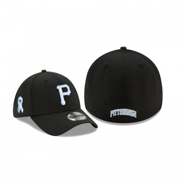 Men's Pittsburgh Pirates 2021 Father's Day Black 39THIRTY Flex Hat