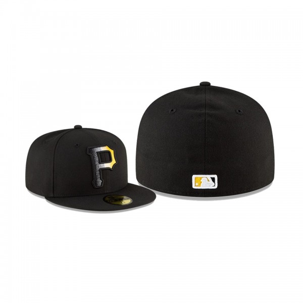 Men's Pittsburgh Pirates Ombre Black 59FIFTY Fitted Hat