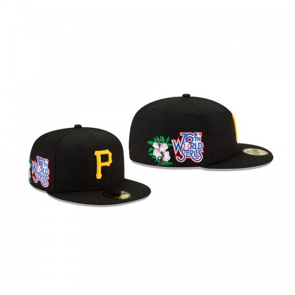 Men's Pittsburgh Pirates State Flower Black 59FIFTY Fitted Hat
