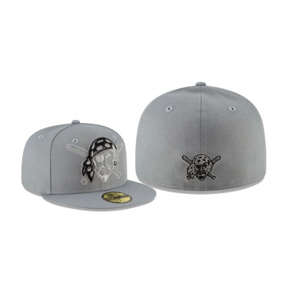 Men's Pittsburgh Pirates Alternate Logo Elements Gray 59FIFTY Fitted Hat