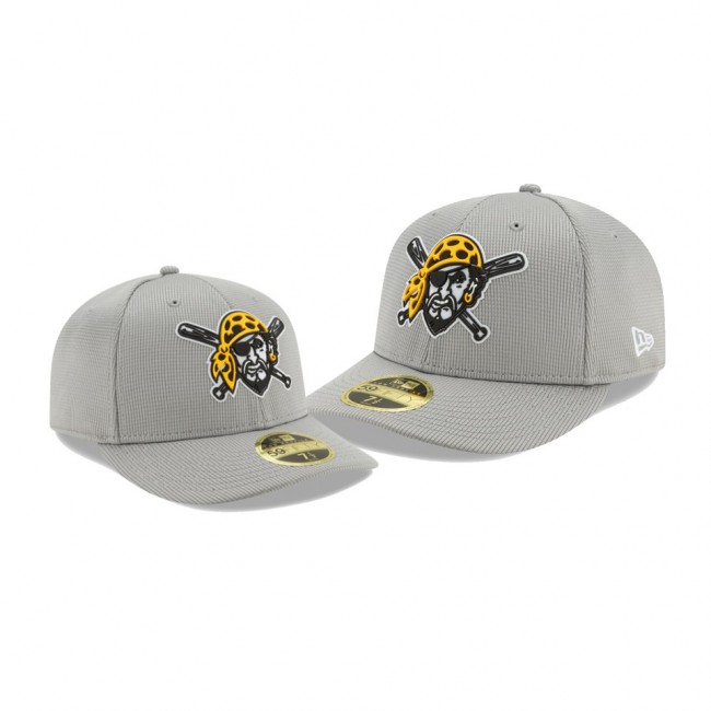Men's Pirates Clubhouse Gray Low Profile 59FIFTY Fitted Hat