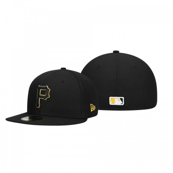 Pittsburgh Pirates Color Dupe Black 59FIFTY Fitted Hat