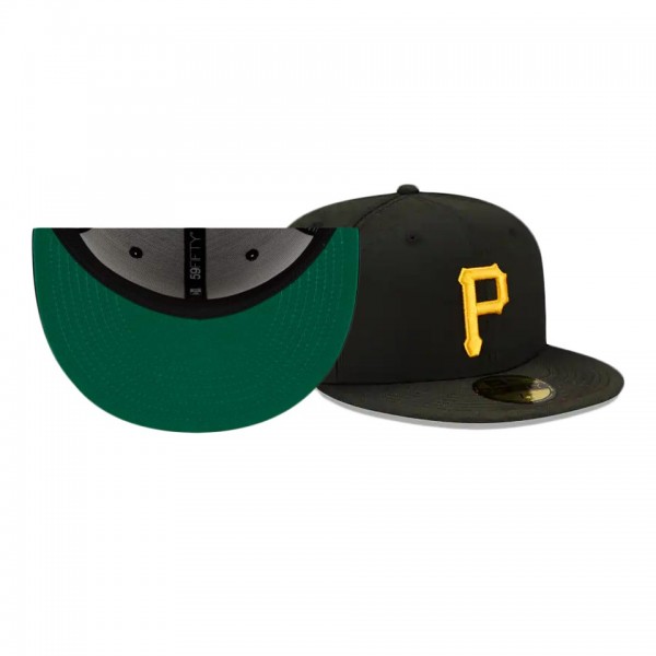 Pittsburgh Pirates Sun Fade Black 59FIFTY Fitted Hat