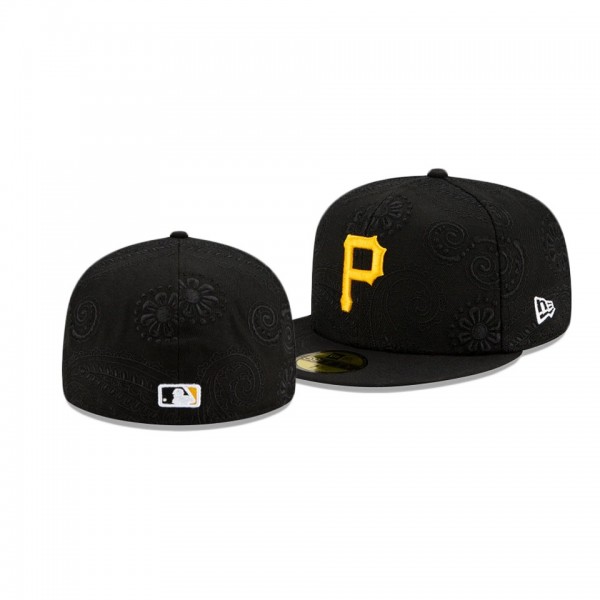Men's Pirates Swirl Black 59FIFTY Fitted Hat