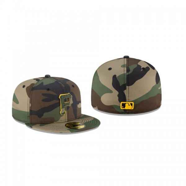 Men's Pittsburgh Pirates Forest Pop Camo Green 59FIFTY Fitted Hat