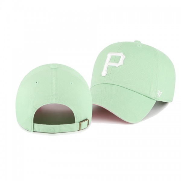 Pittsburgh Pirates Fashion Color Mint Undervisor Ballpark Clean Up Hat