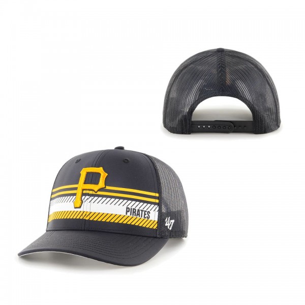 Pittsburgh Pirates '47 Cumberland Trucker Snapback Hat Black